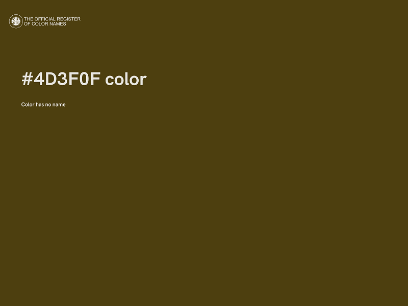 #4D3F0F color image