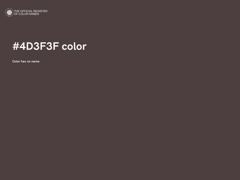 #4D3F3F color image