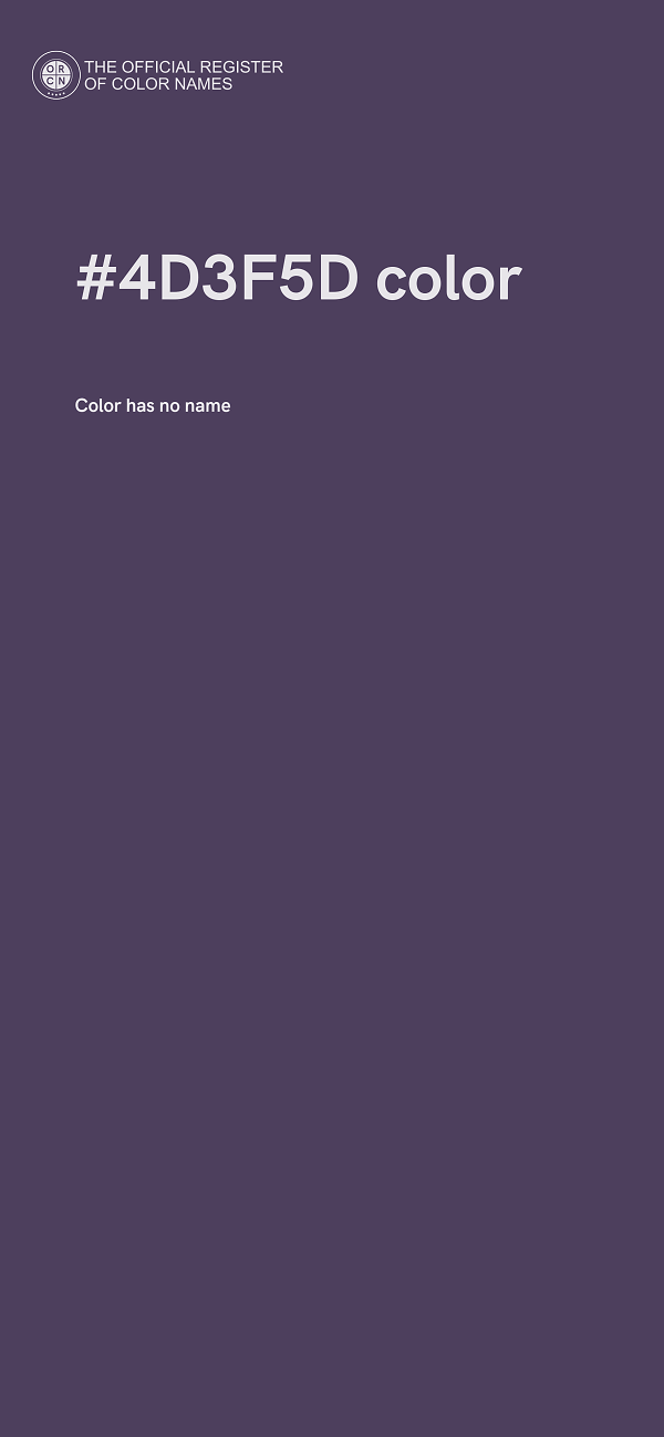 #4D3F5D color image
