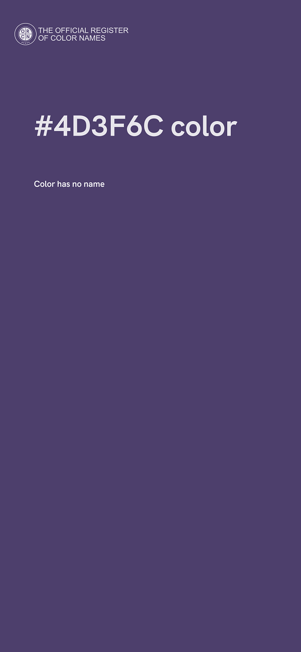 #4D3F6C color image