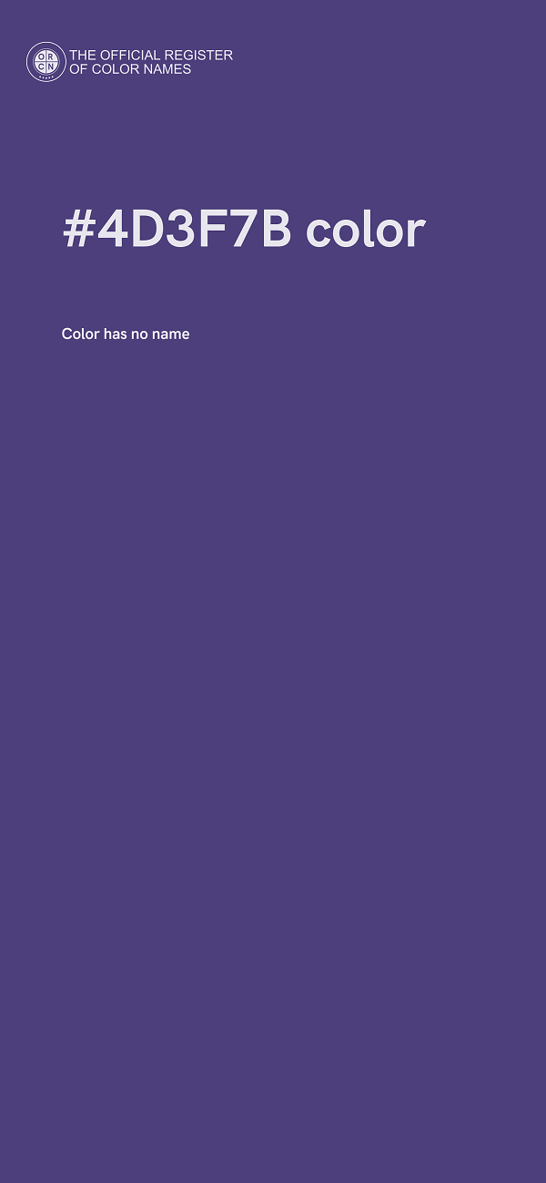 #4D3F7B color image