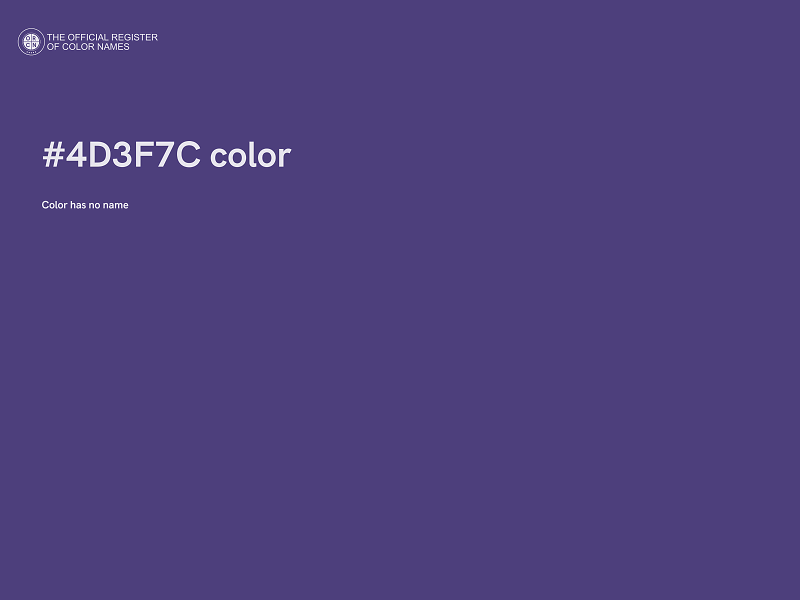 #4D3F7C color image