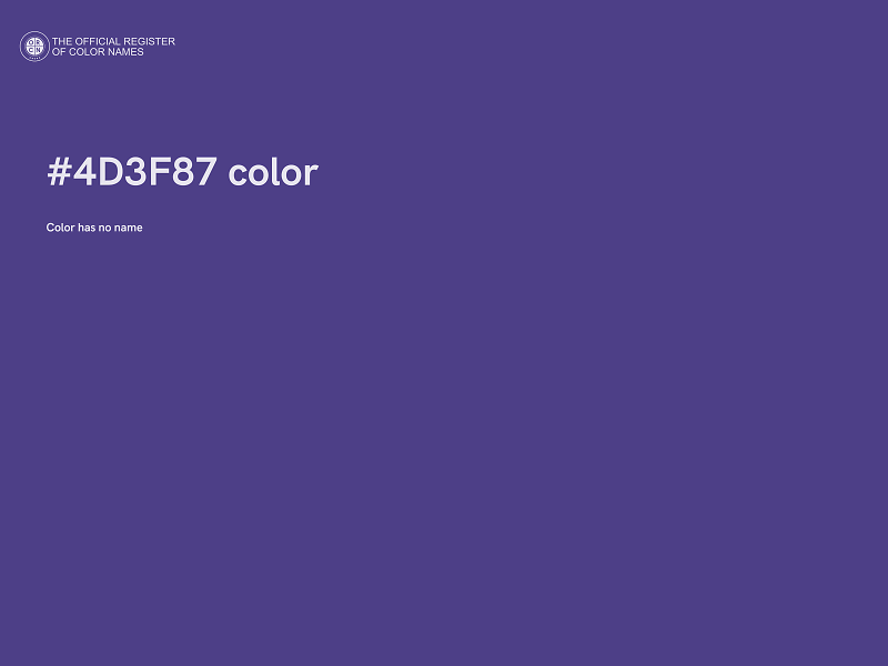 #4D3F87 color image