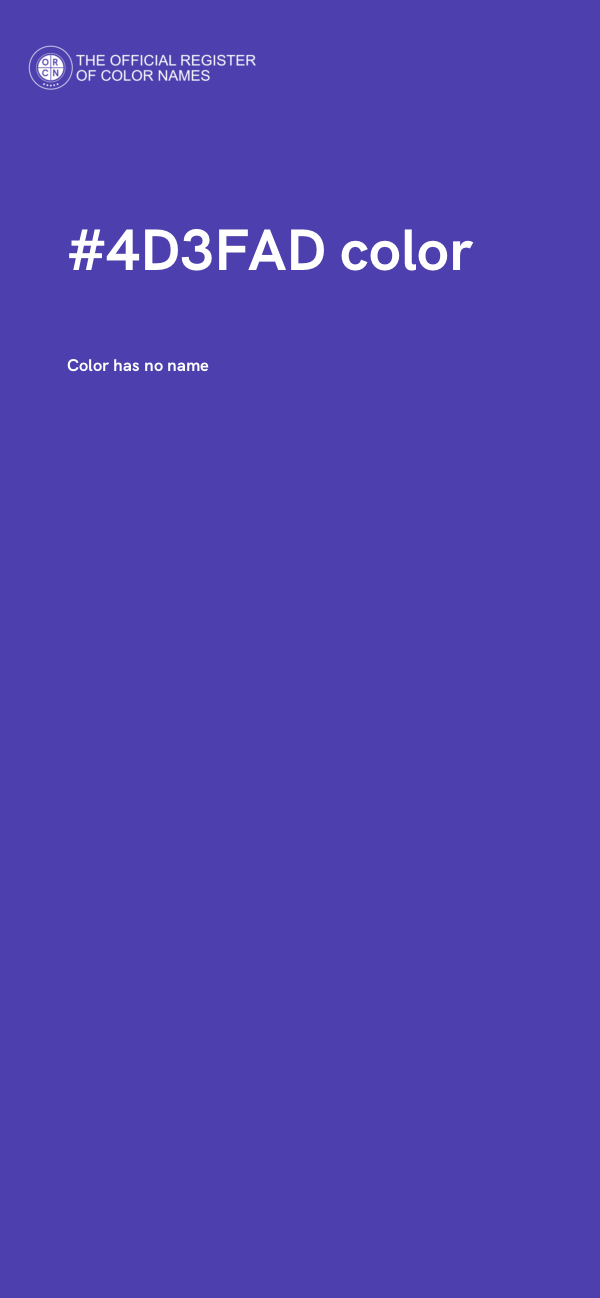 #4D3FAD color image
