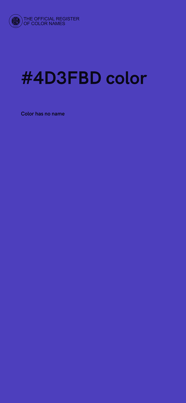 #4D3FBD color image