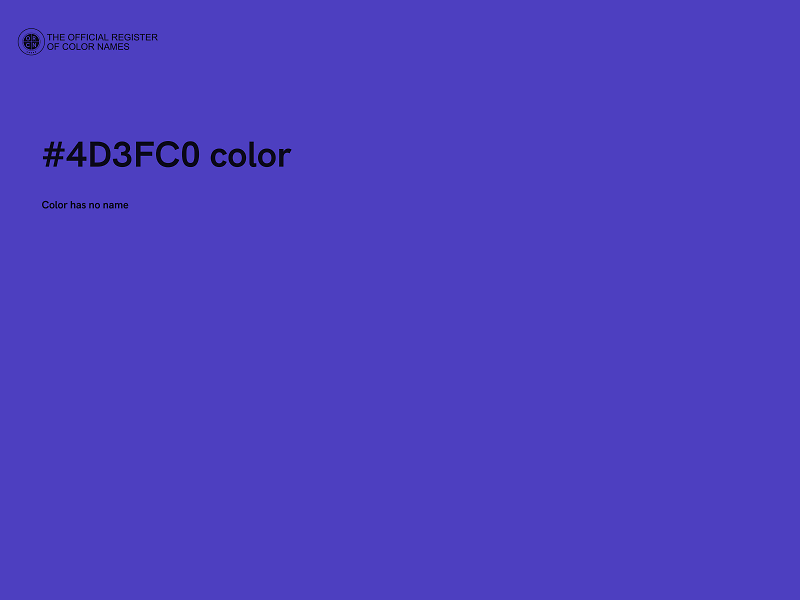#4D3FC0 color image
