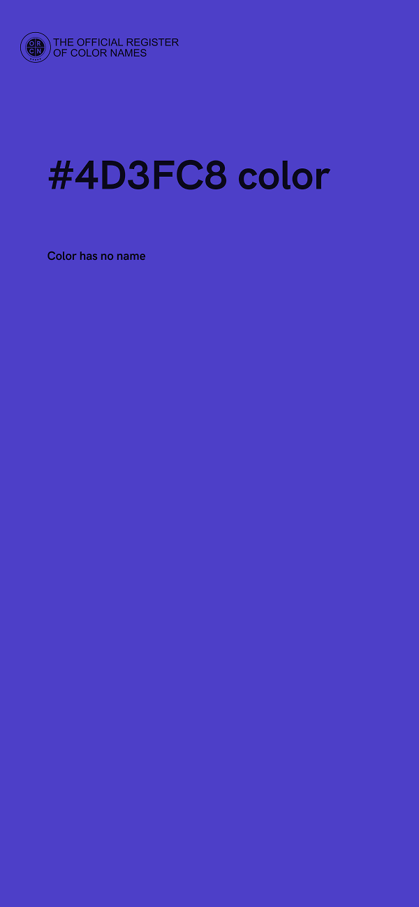 #4D3FC8 color image