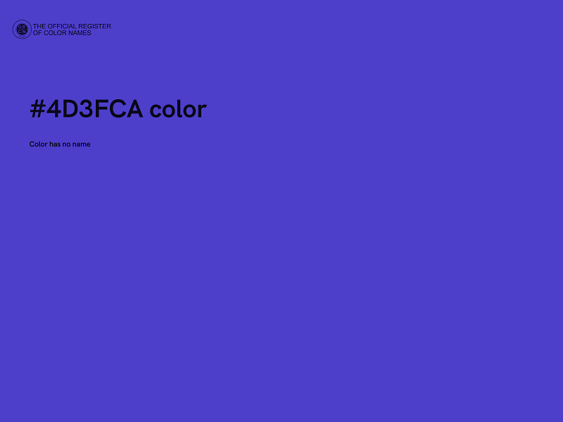 #4D3FCA color image