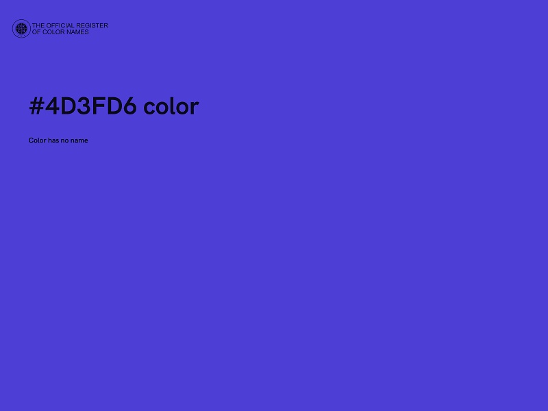 #4D3FD6 color image