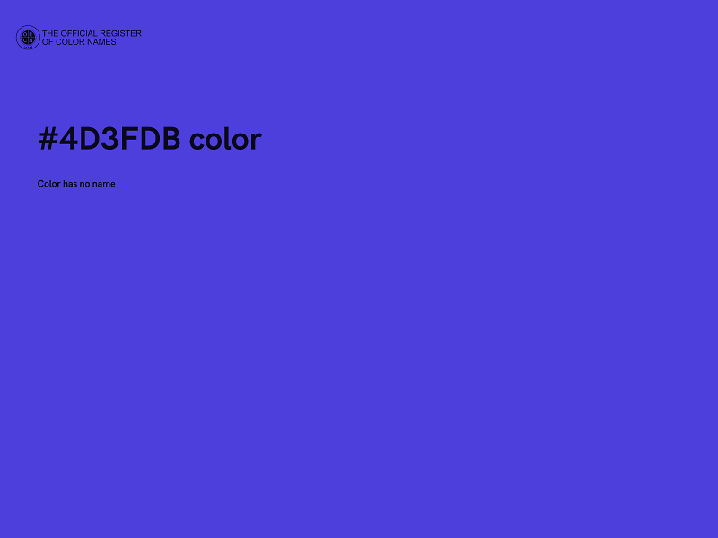 #4D3FDB color image