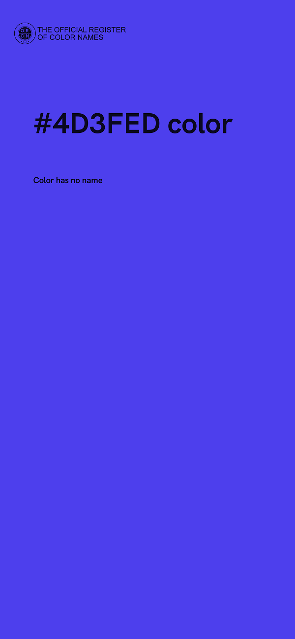 #4D3FED color image