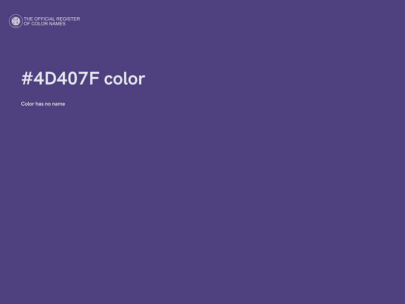 #4D407F color image