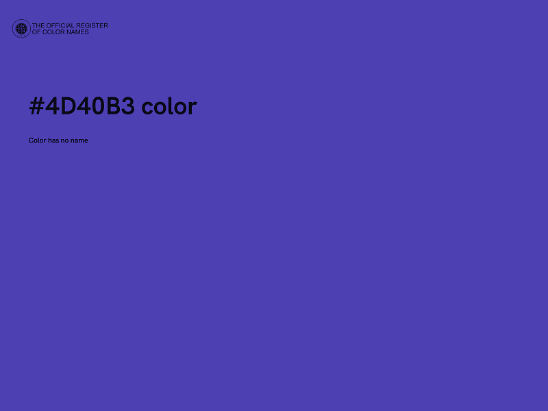 #4D40B3 color image