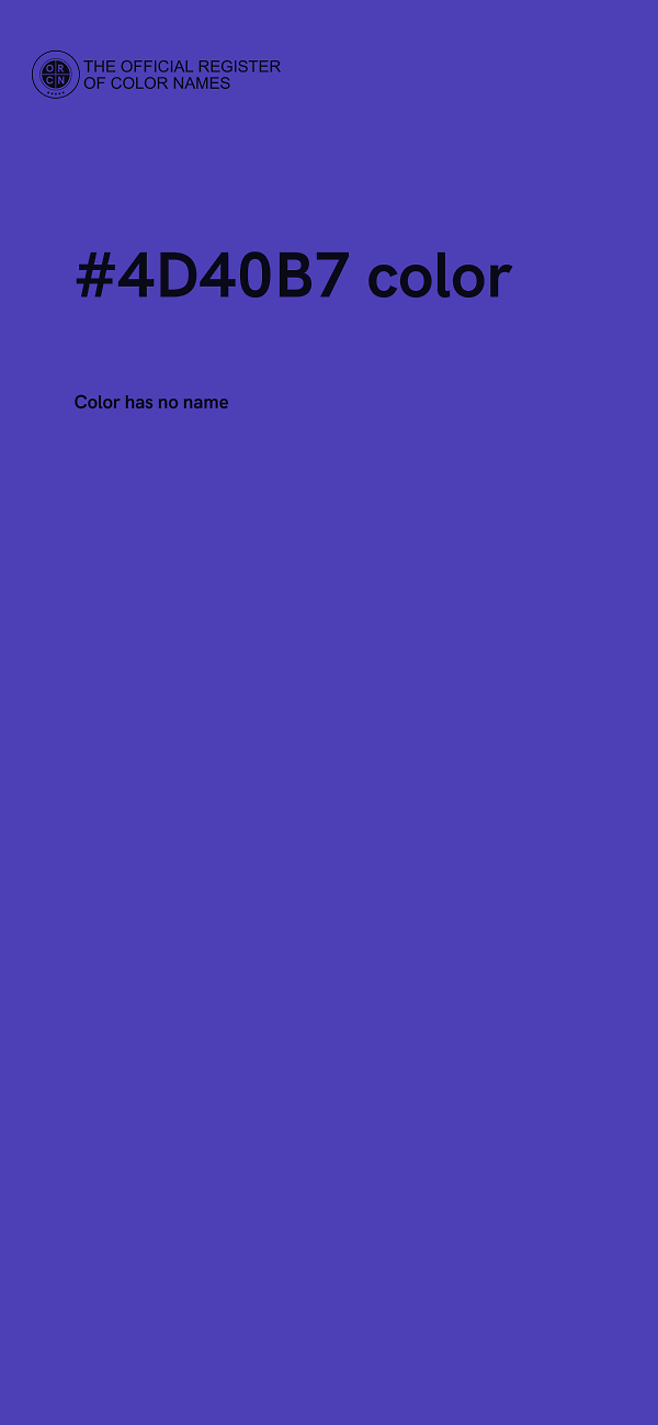 #4D40B7 color image