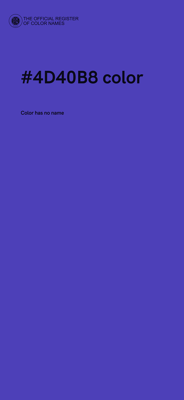 #4D40B8 color image