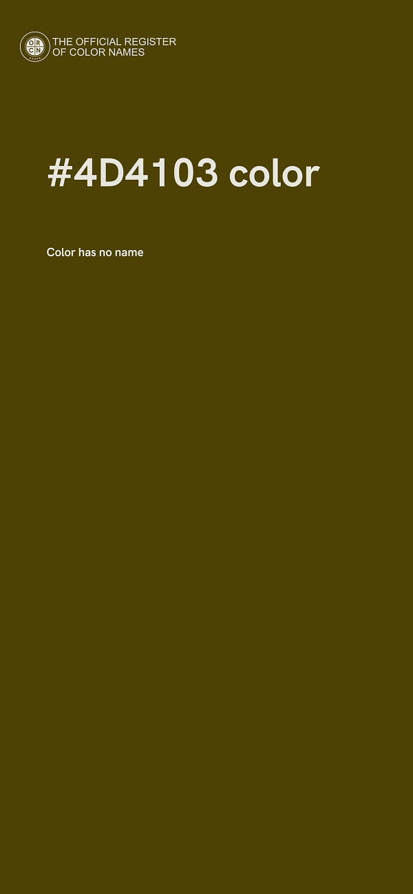 #4D4103 color image