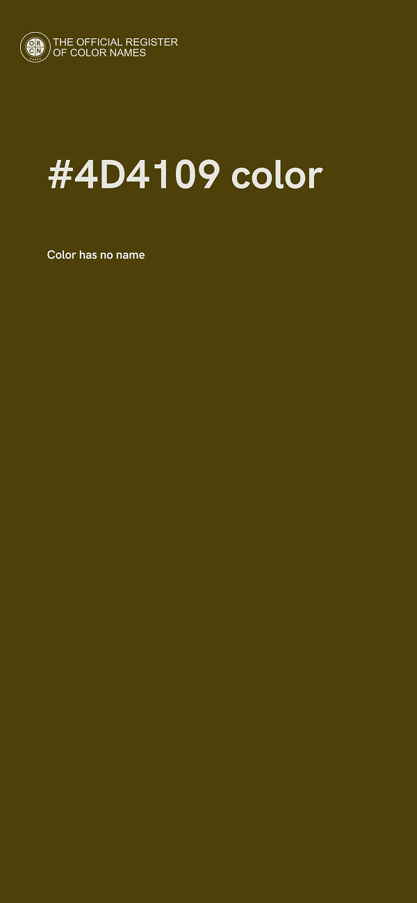 #4D4109 color image