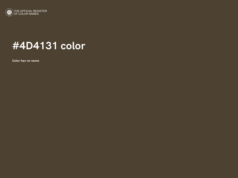 #4D4131 color image