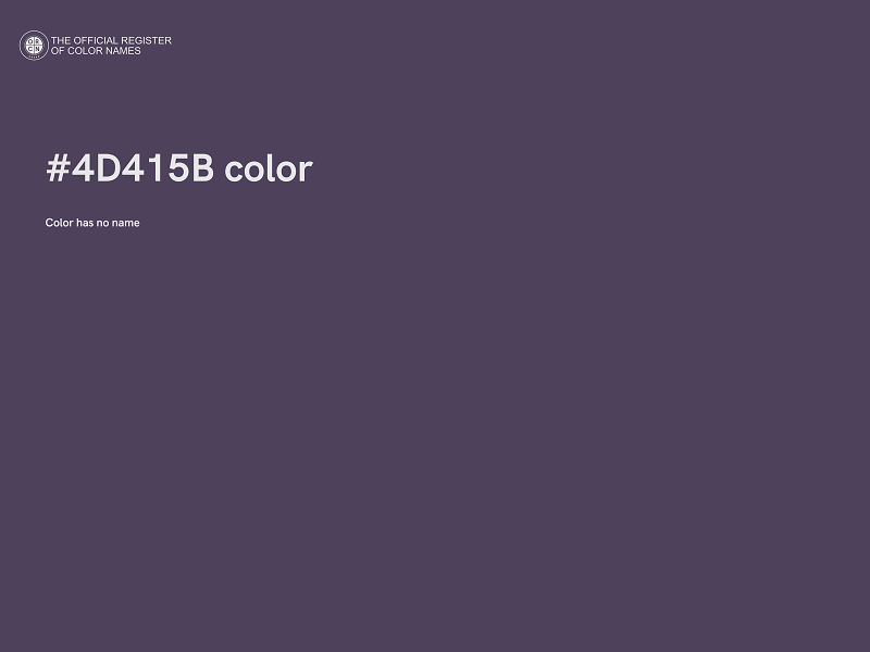 #4D415B color image