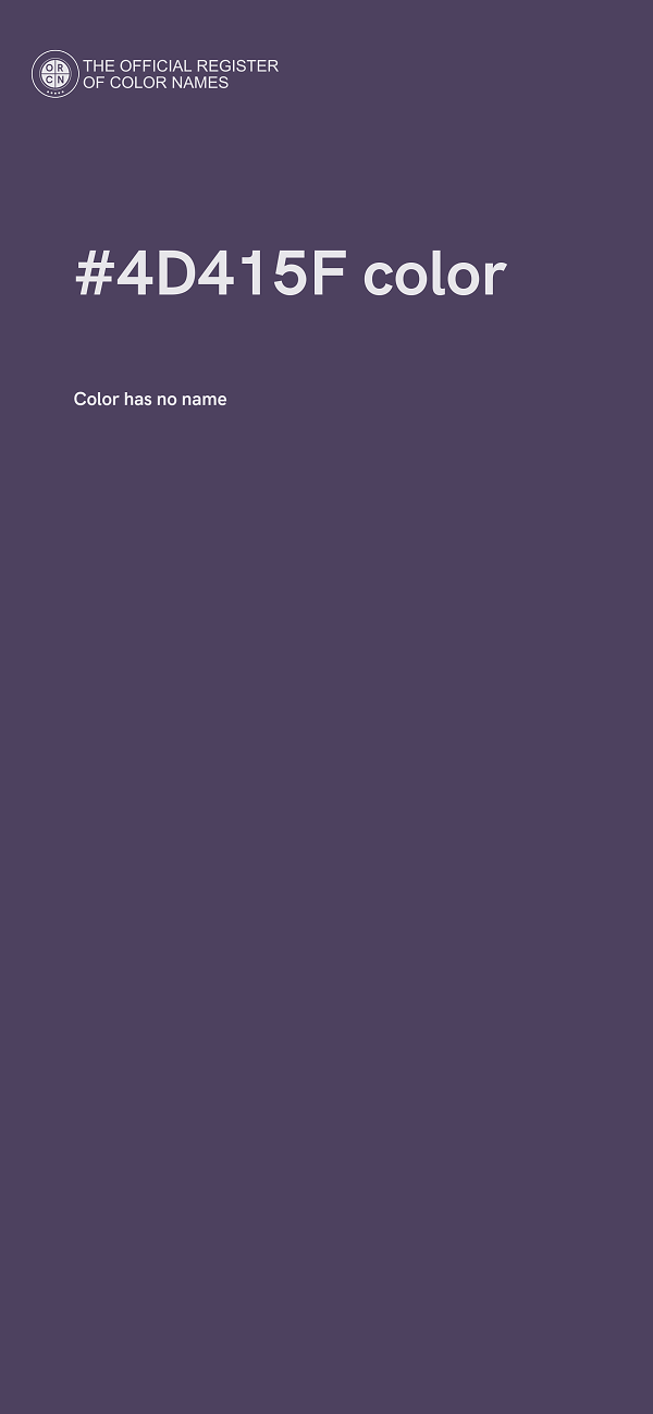 #4D415F color image
