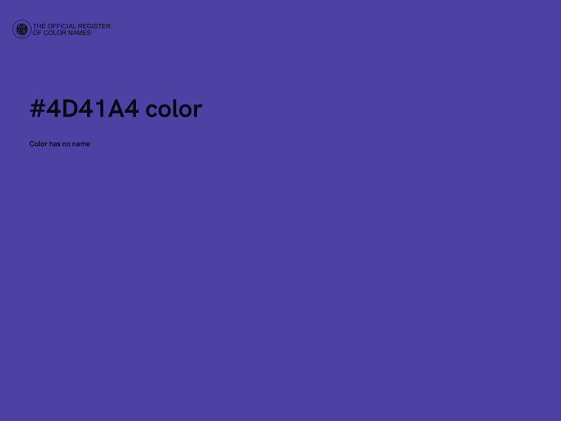 #4D41A4 color image