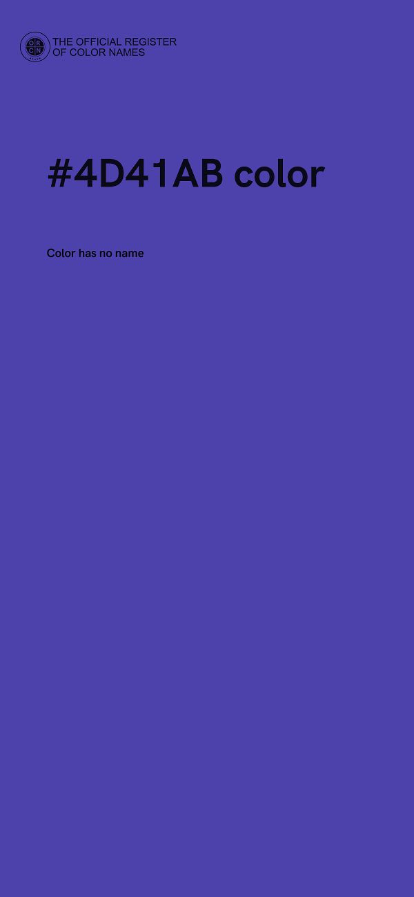 #4D41AB color image