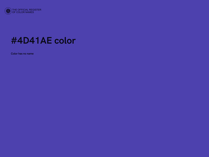 #4D41AE color image