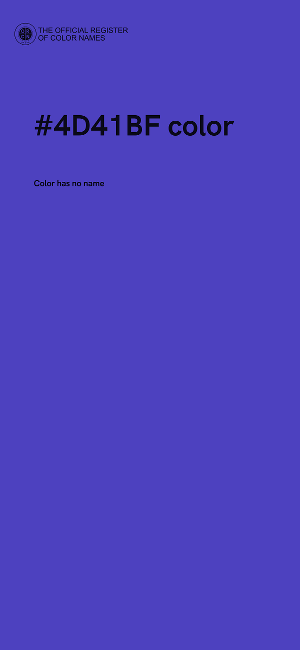 #4D41BF color image