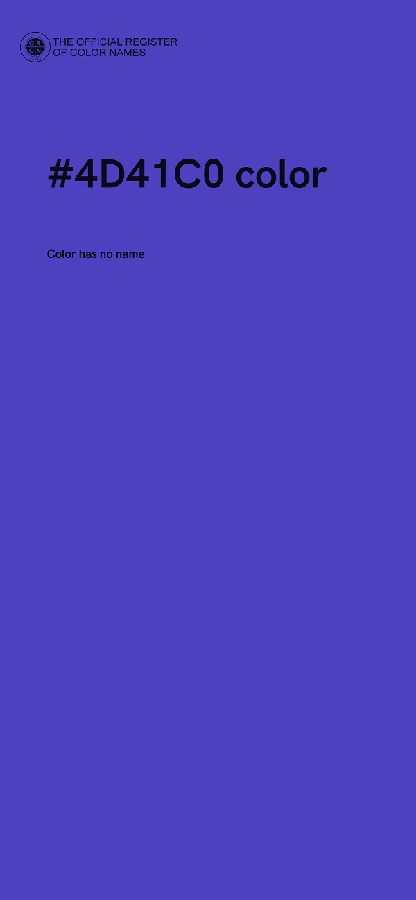 #4D41C0 color image