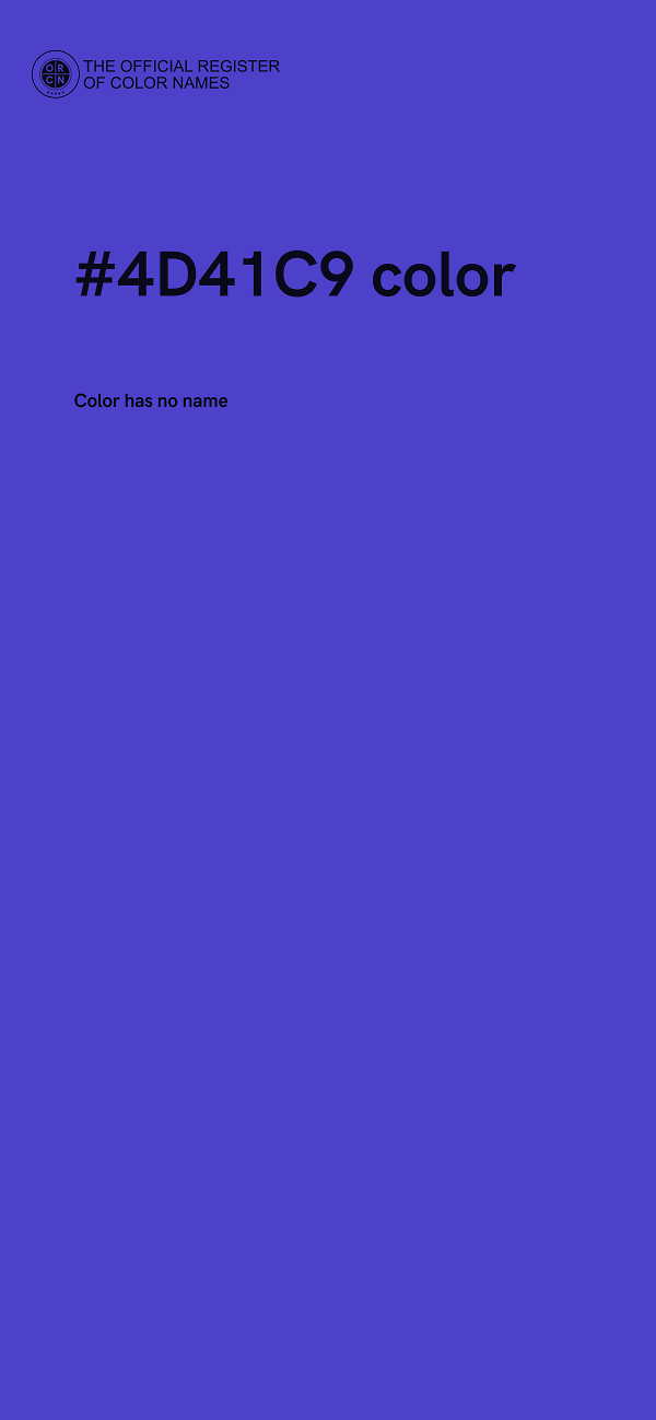 #4D41C9 color image