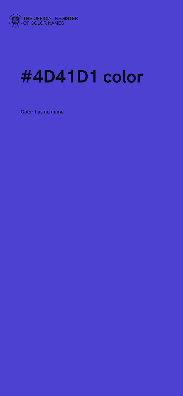 #4D41D1 color image