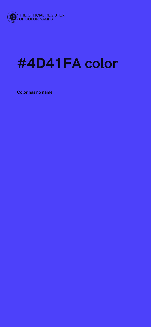#4D41FA color image