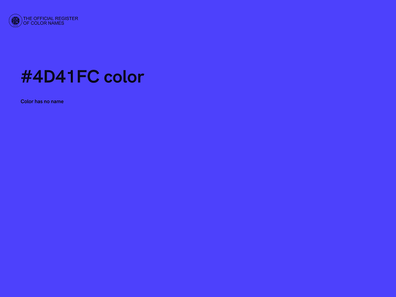 #4D41FC color image