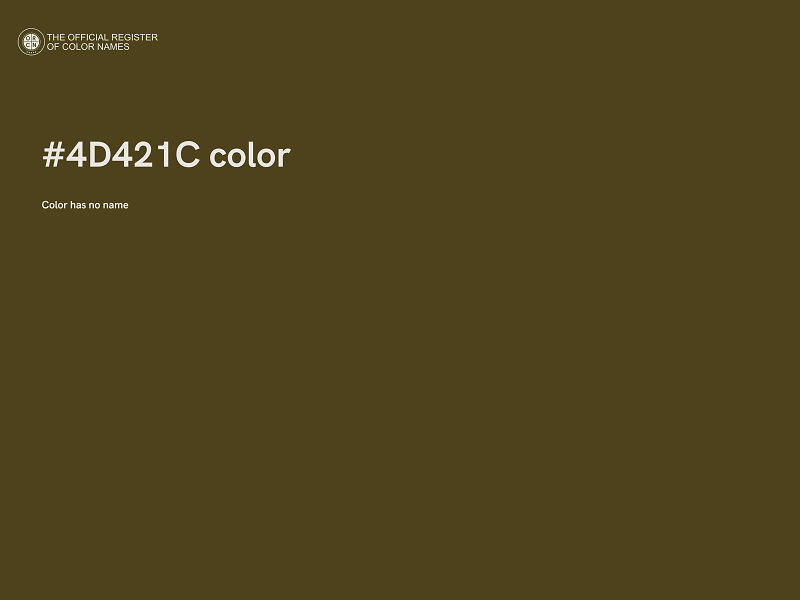 #4D421C color image