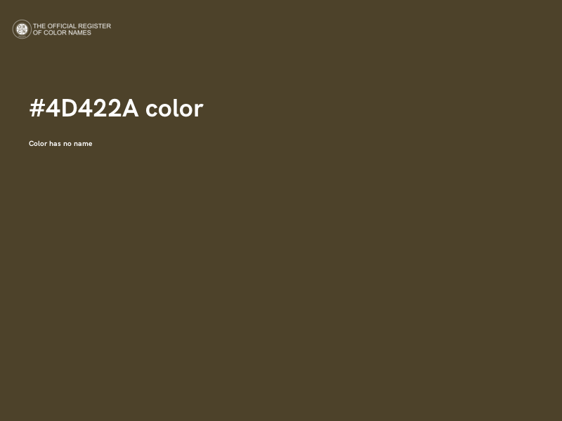 #4D422A color image