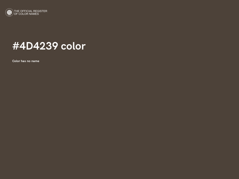 #4D4239 color image