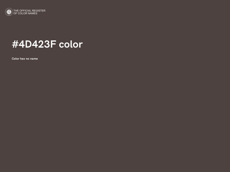#4D423F color image