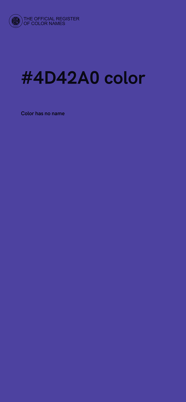 #4D42A0 color image