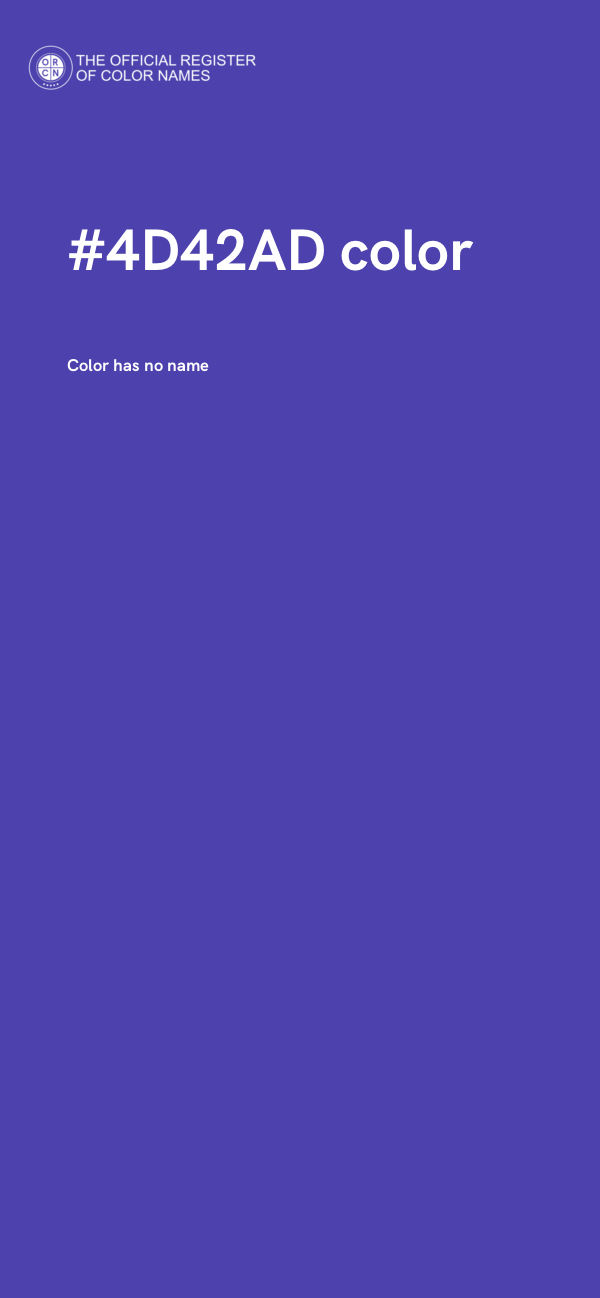 #4D42AD color image