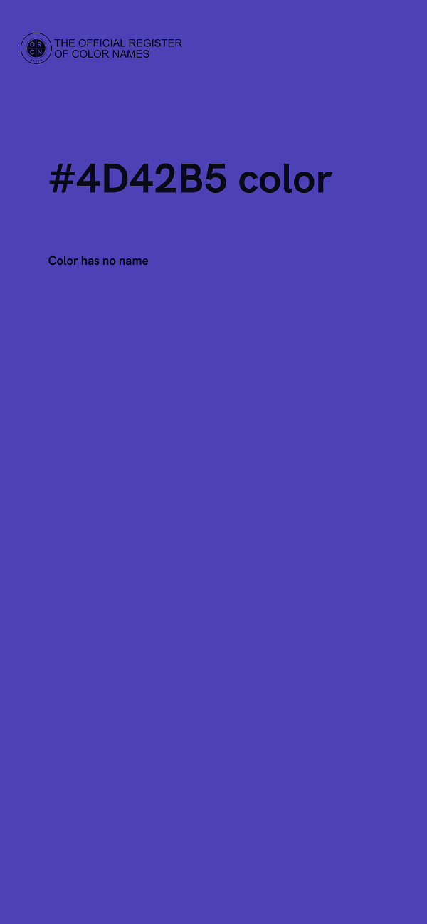 #4D42B5 color image