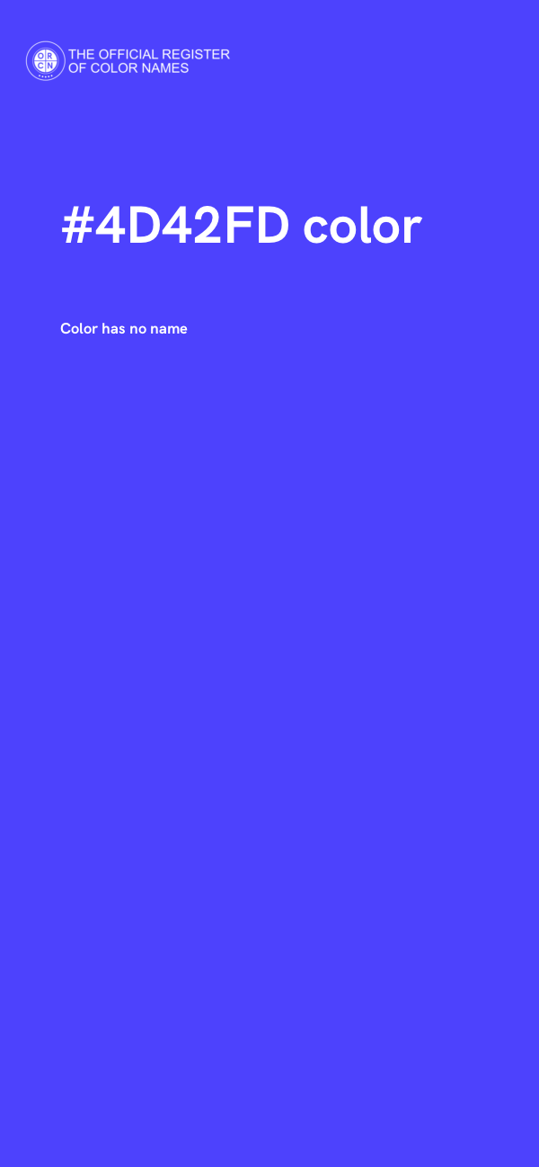 #4D42FD color image
