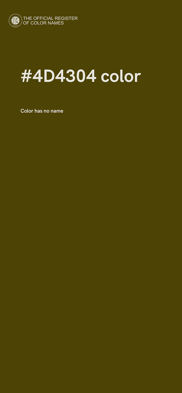#4D4304 color image