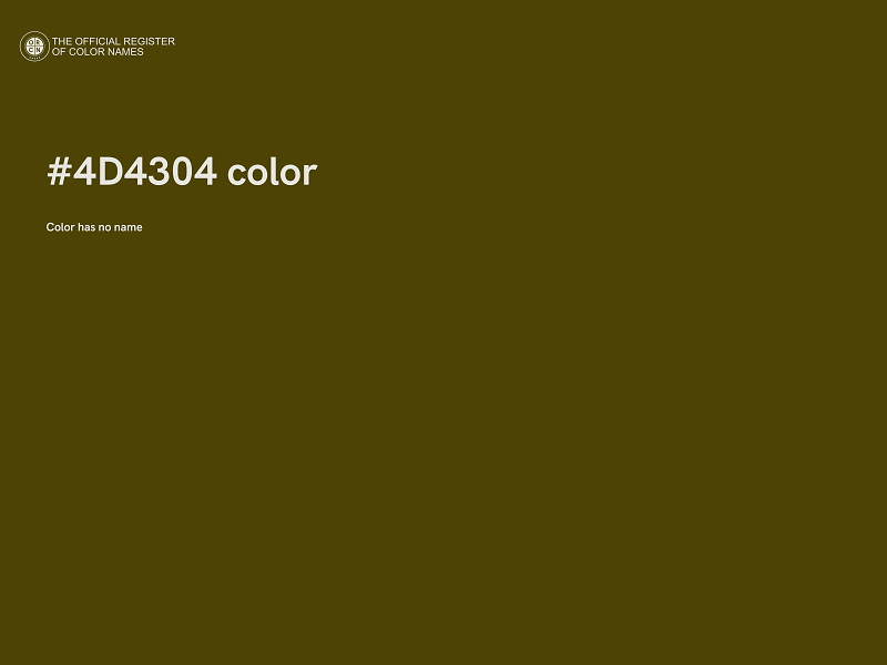 #4D4304 color image