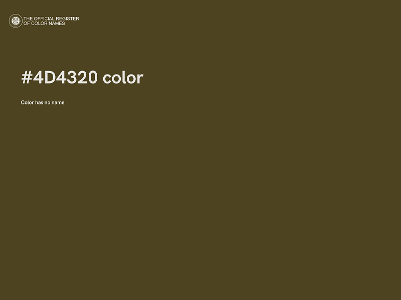 #4D4320 color image