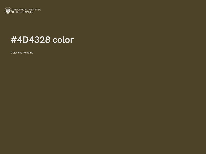 #4D4328 color image