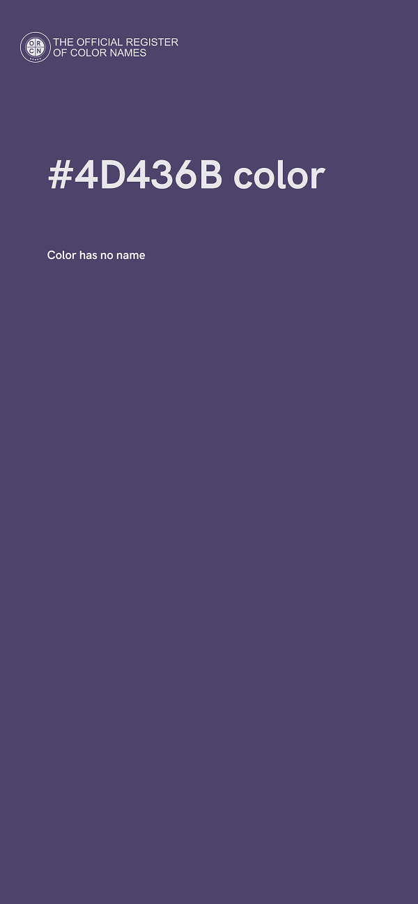 #4D436B color image