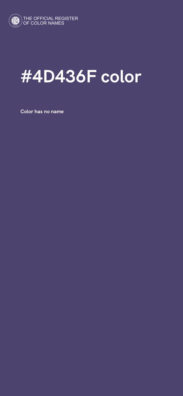 #4D436F color image
