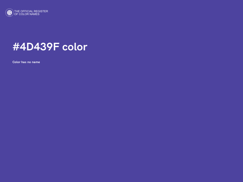#4D439F color image