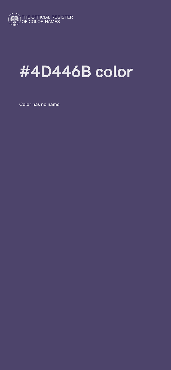 #4D446B color image