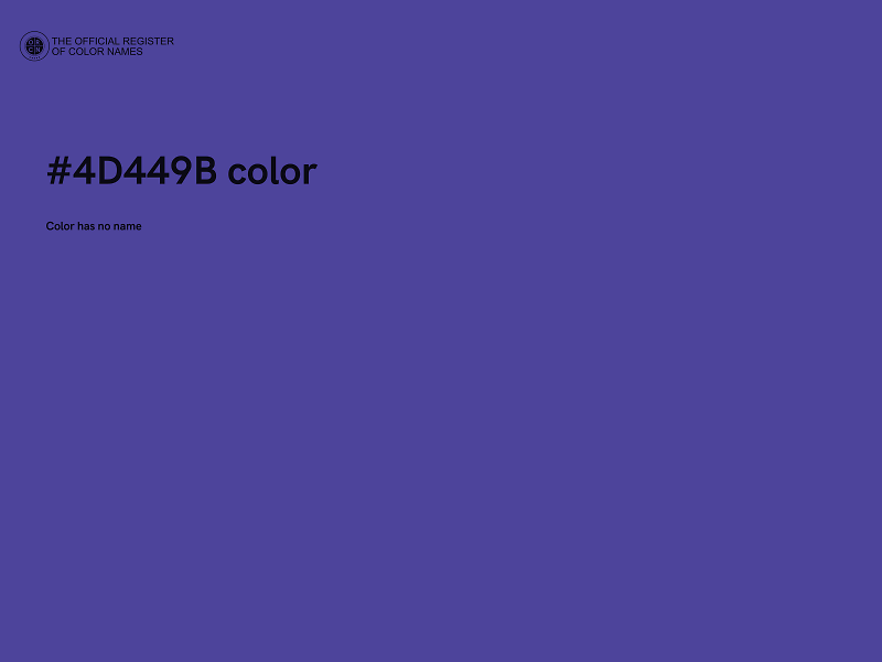 #4D449B color image